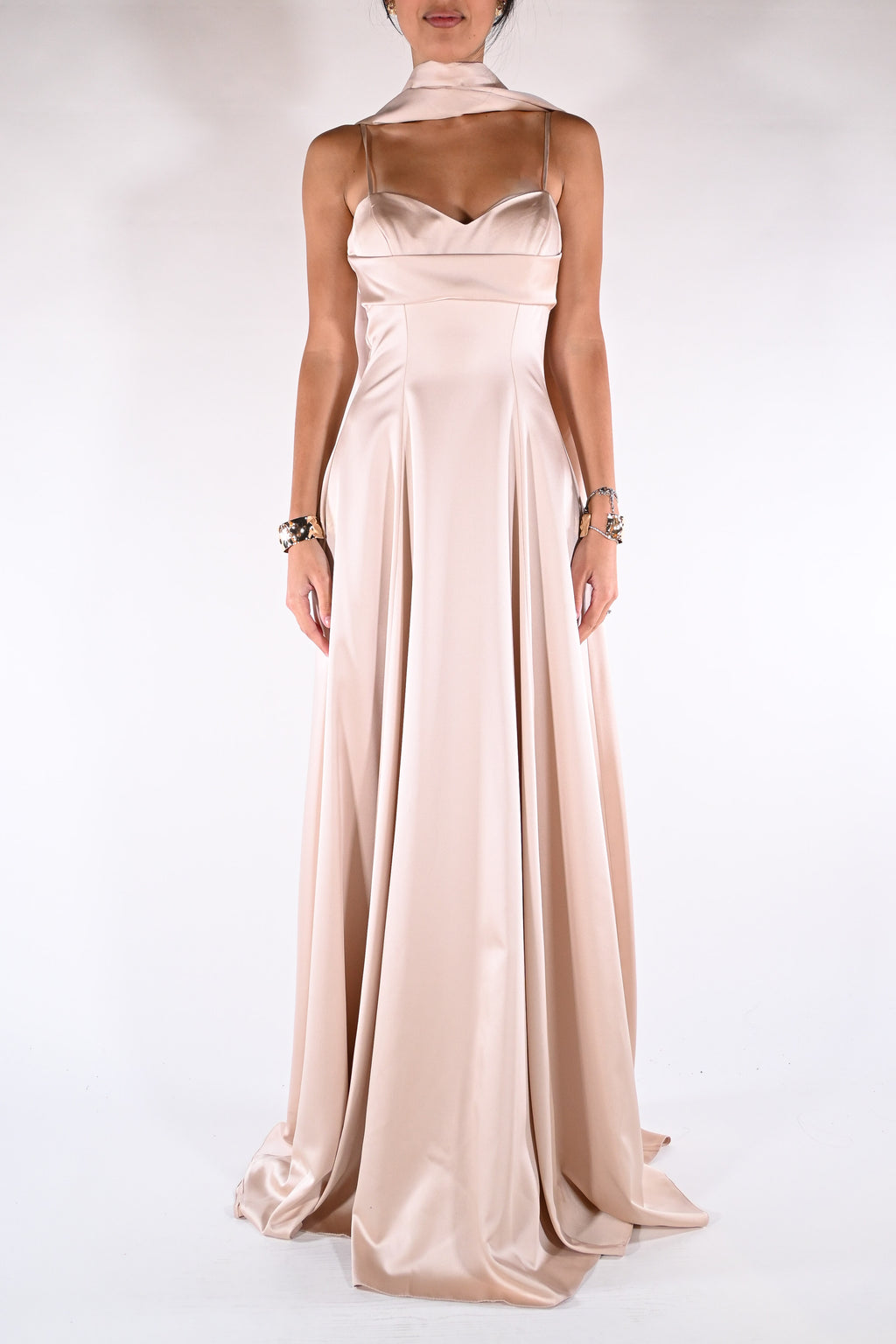 Abito con spalline rosa - Berti Mode Collection