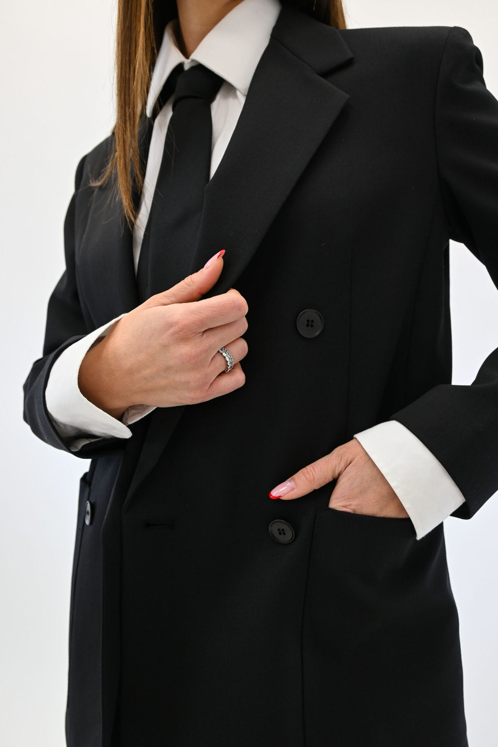 Weekend Max Mara giacca nera doppio petto