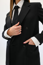 Weekend Max Mara giacca nera doppio petto