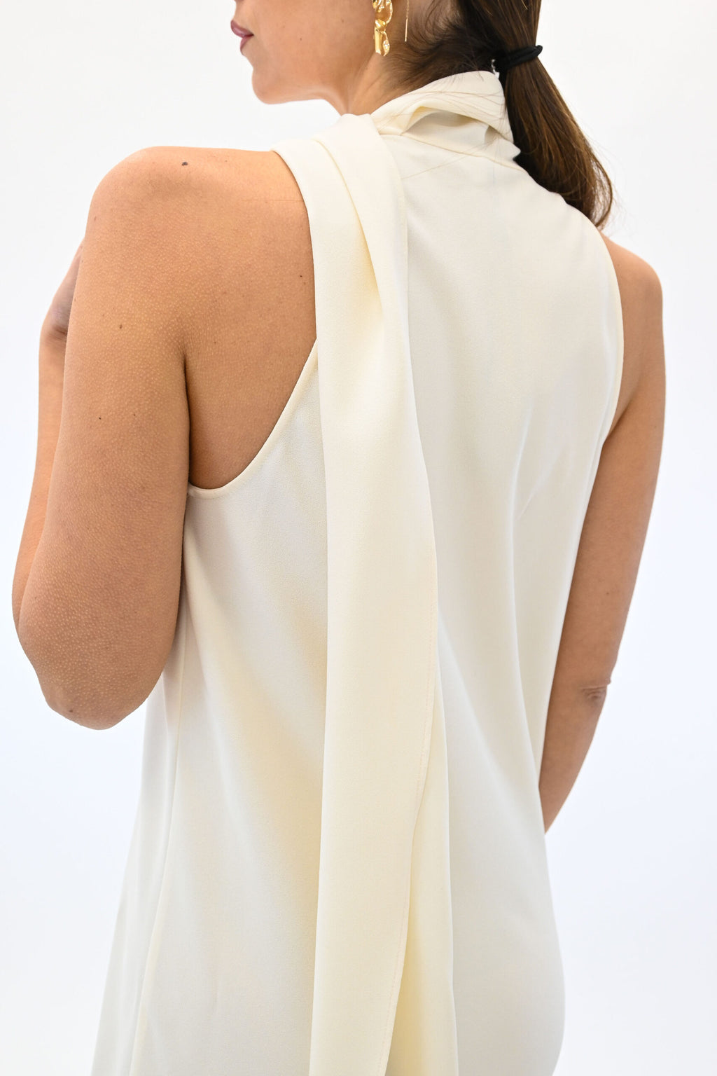 MARELLA 365 abito lungo bianco smanicato