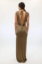 Elisabetta Franchi abito beige