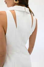 Elisabetta Franchi Mini abito in doppio crêpe stretch con dettagli logo