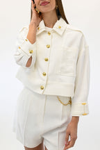 Elisabetta Franchi giubbino bianco