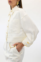 Elisabetta Franchi giubbino bianco