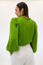 Elisabetta Franchi camicia verde