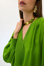 Elisabetta Franchi camicia verde