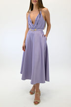 Elisabetta Franchi body lilla