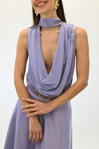 Elisabetta Franchi canotta lilla