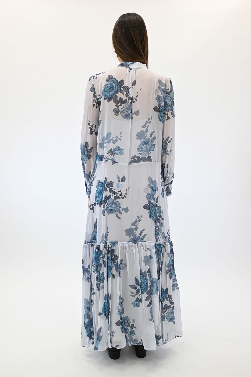 Marella abito in fantasia azzurro