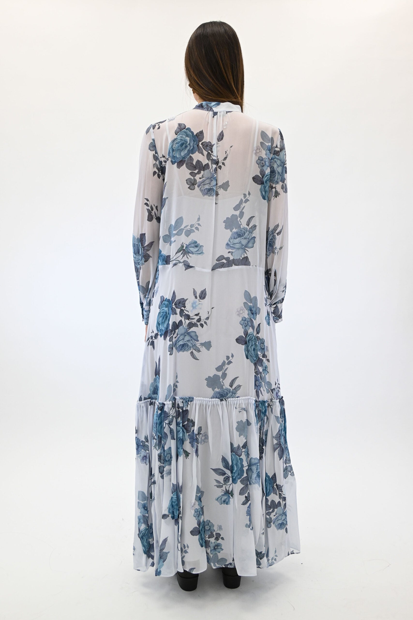 Marella abito in fantasia azzurro