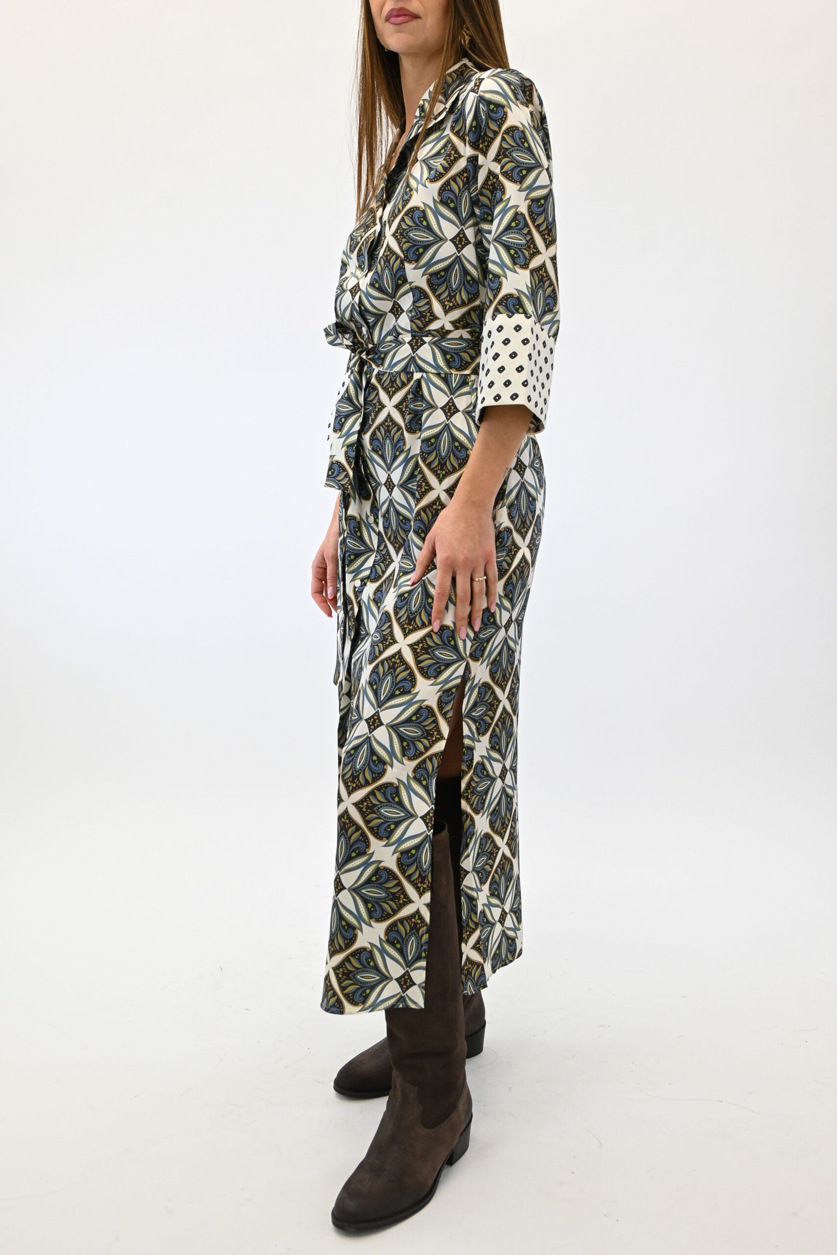 Emme Marella vestito in fantasia