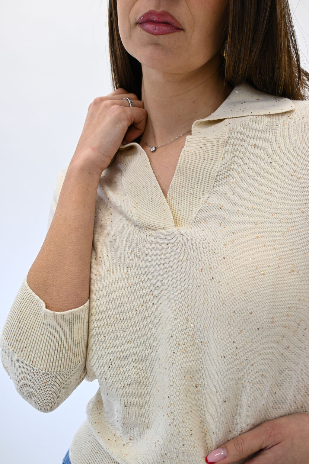 Emme Marella polo burro manica lunga