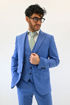 Completo tre pezzi azzurro - Berti Mode Collection