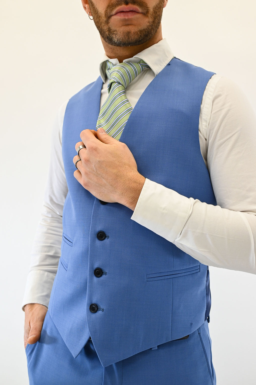 Completo tre pezzi azzurro - Berti Mode Collection