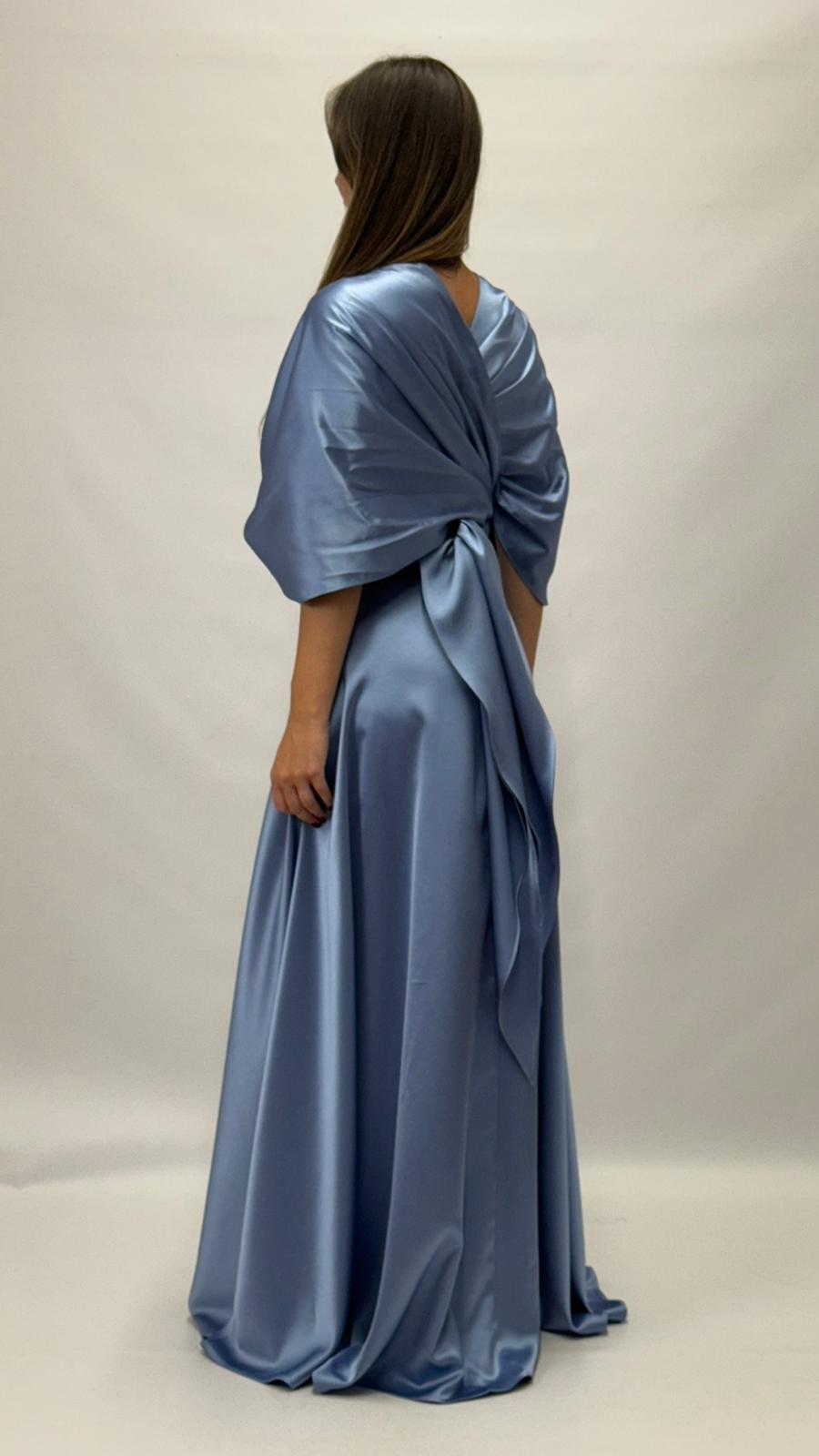 Abito Lungo Trasformabile "Mille Modi" carta da zucchero - Berti Mode Collection