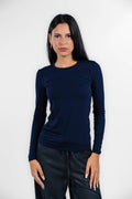 Weekend Maxmara - Maglia blu a manica lunga