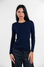 Weekend Maxmara - Maglia blu a manica lunga