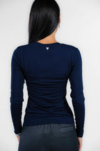 Weekend Maxmara - Maglia blu a manica lunga