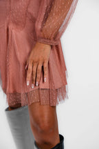 Twinset - abito corto rosa