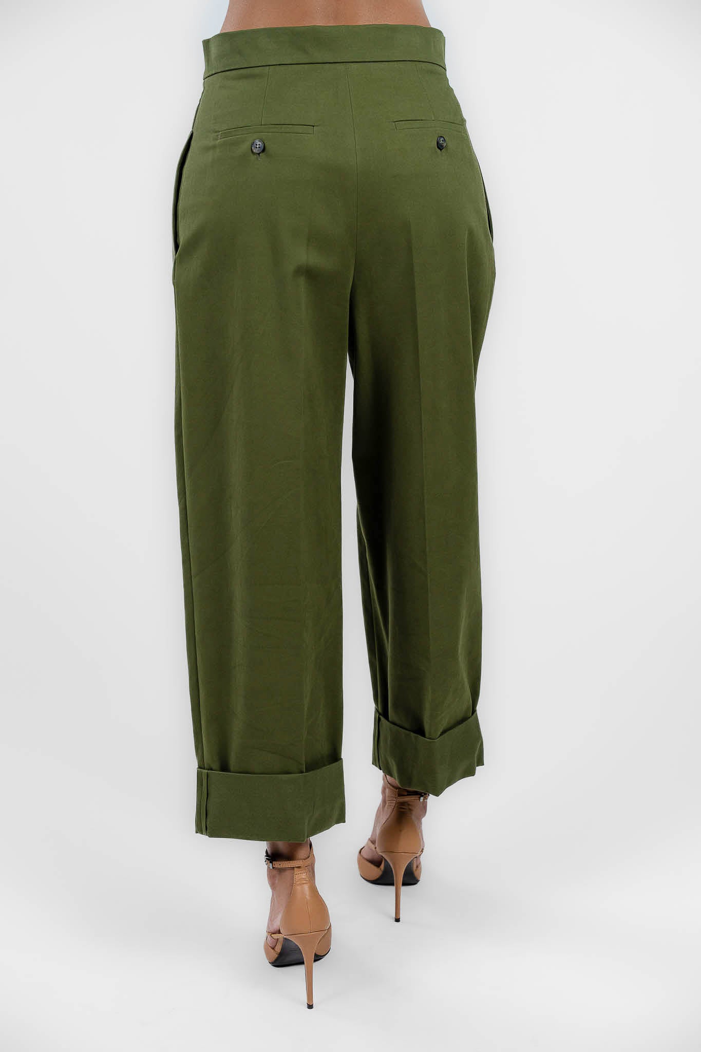 Weekend Maxmara - Pantalone a palazzo verde