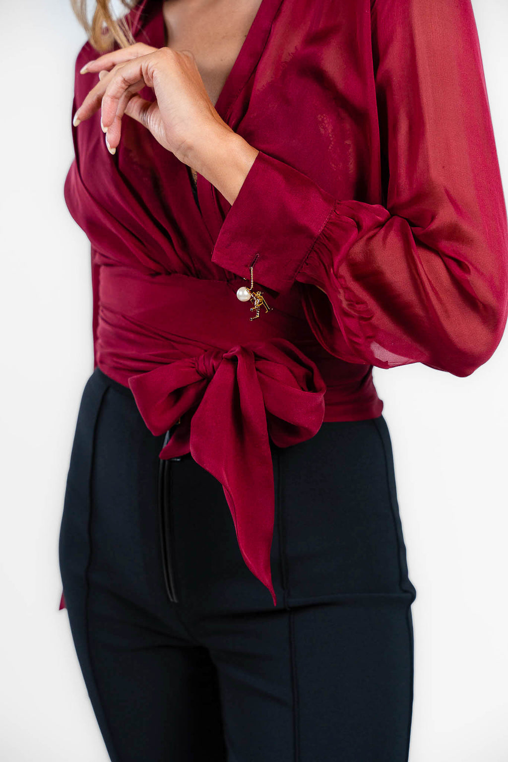 Elisabetta Franchi - camicia cigliegia