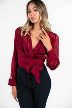 Elisabetta Franchi - camicia cigliegia