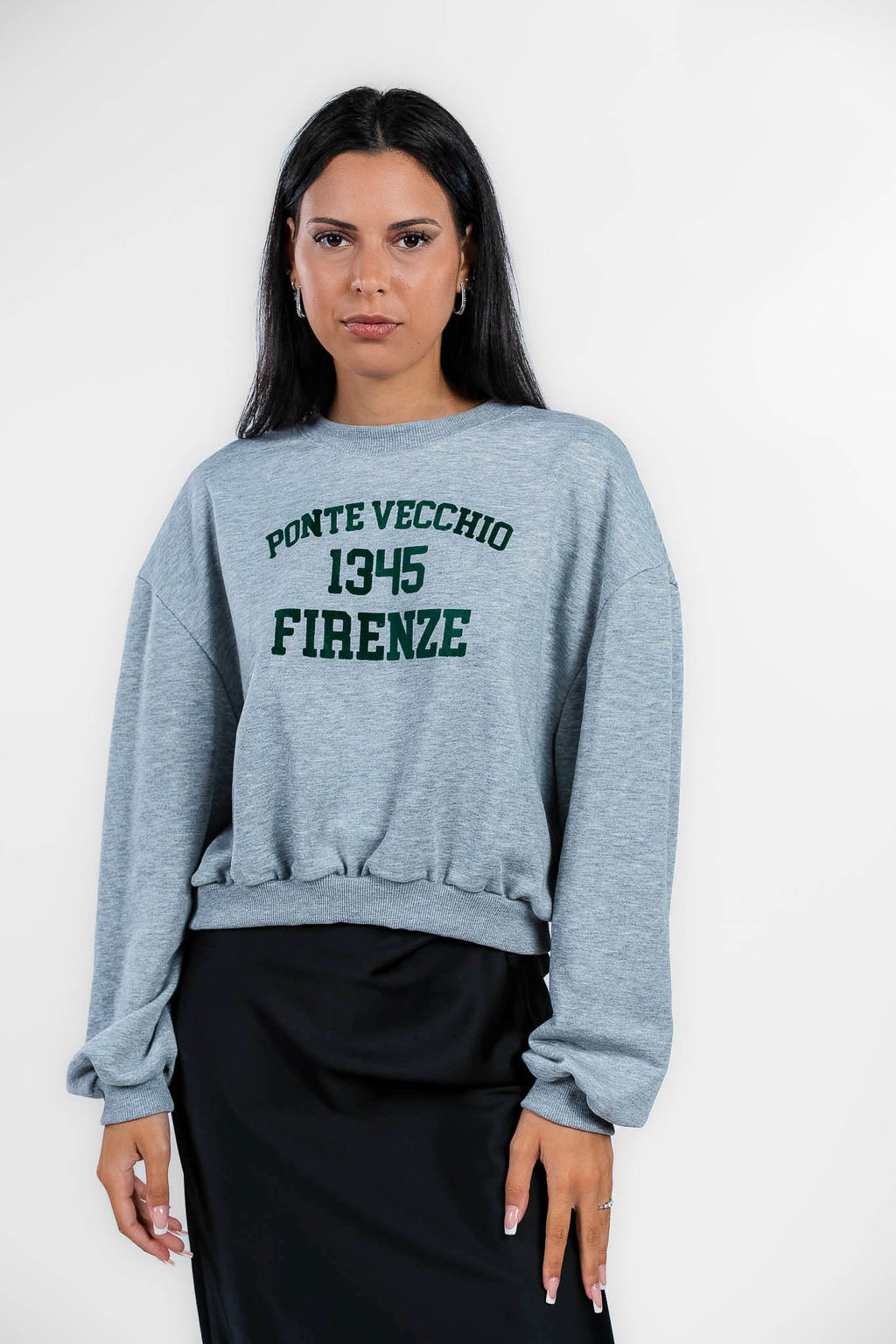 Rinascimento - Felpa grigia con scritte