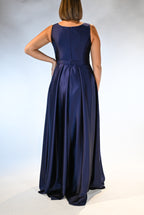 Abito blu notte  scollo a V - Berti Mode Collection