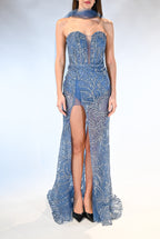 Abito senza spalline con scollo a cuore - Musani