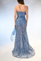 Abito senza spalline con scollo a cuore - Musani