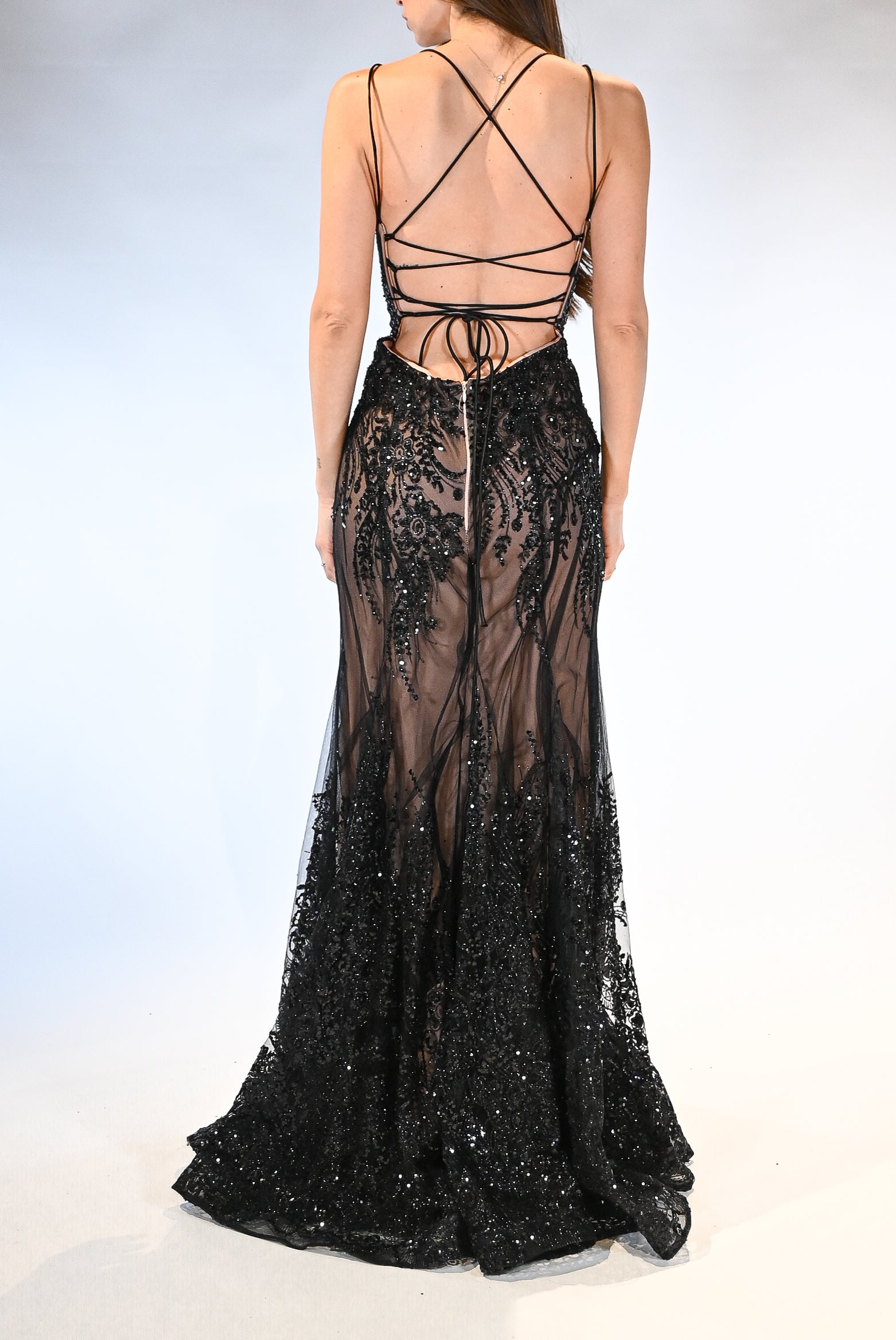 Abito Berti Mode Collection - nero a sirena