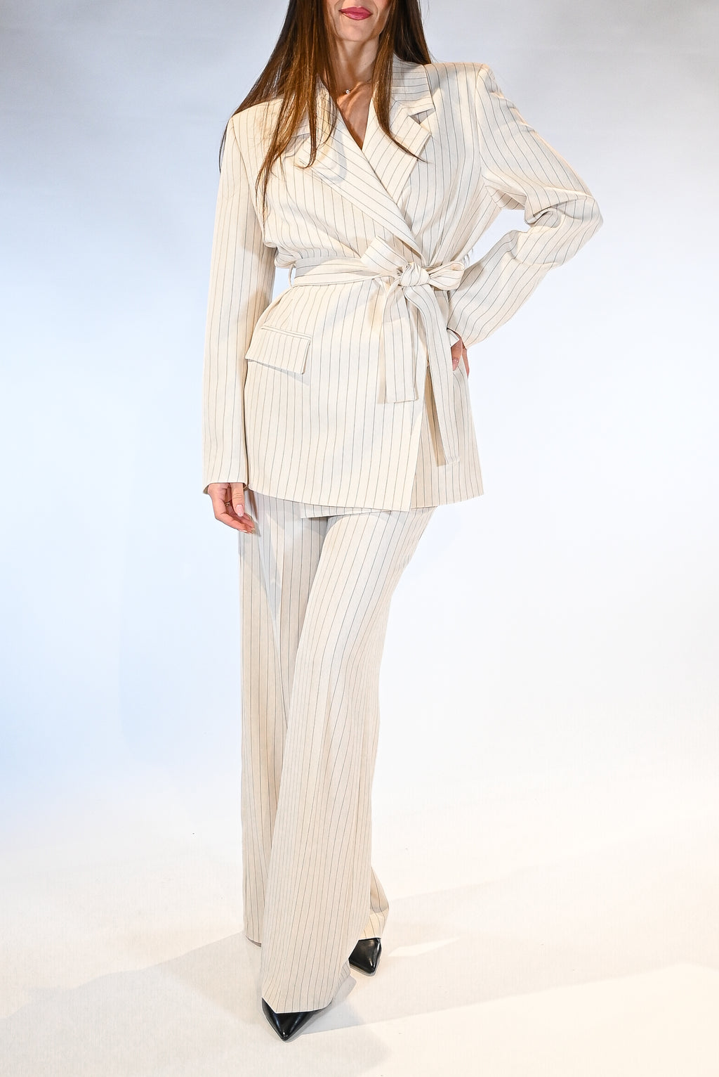 Pantalone gessato bianco - Vicolo