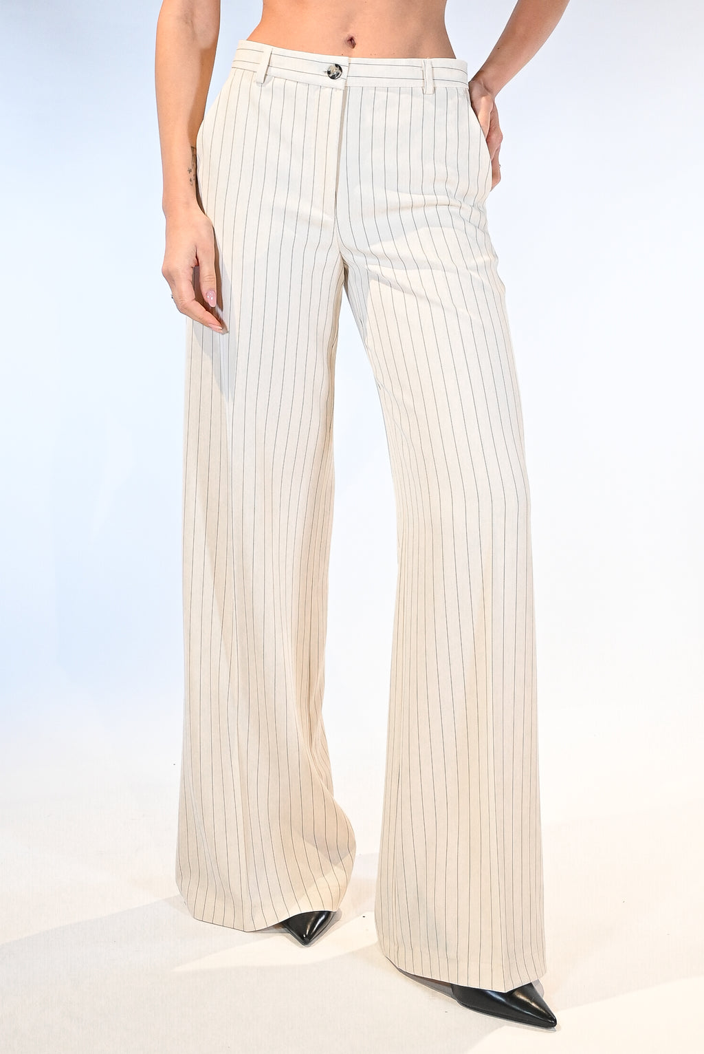 Pantalone gessato bianco - Vicolo