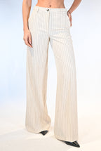 Pantalone gessato bianco - Vicolo