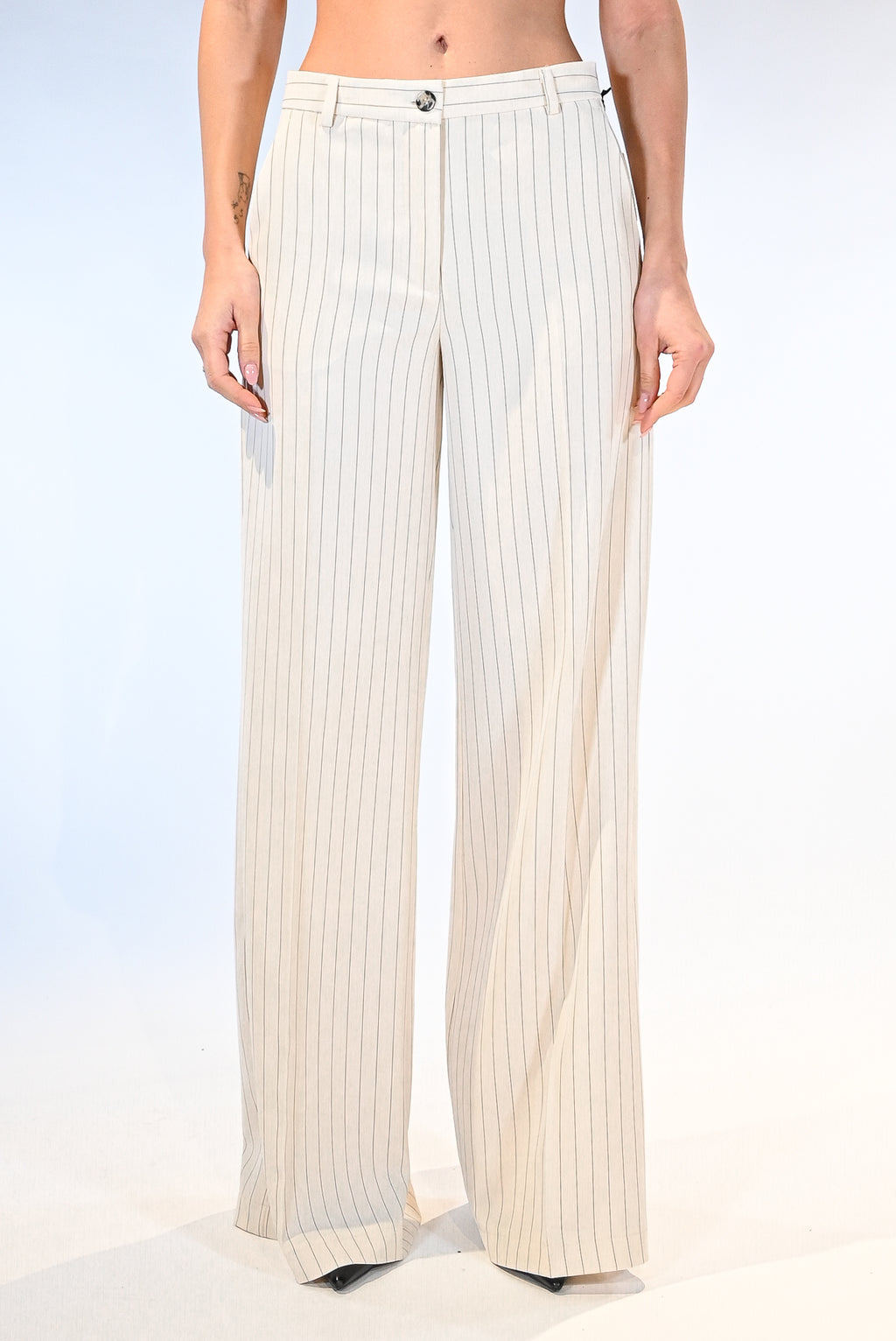 Pantalone gessato bianco - Vicolo