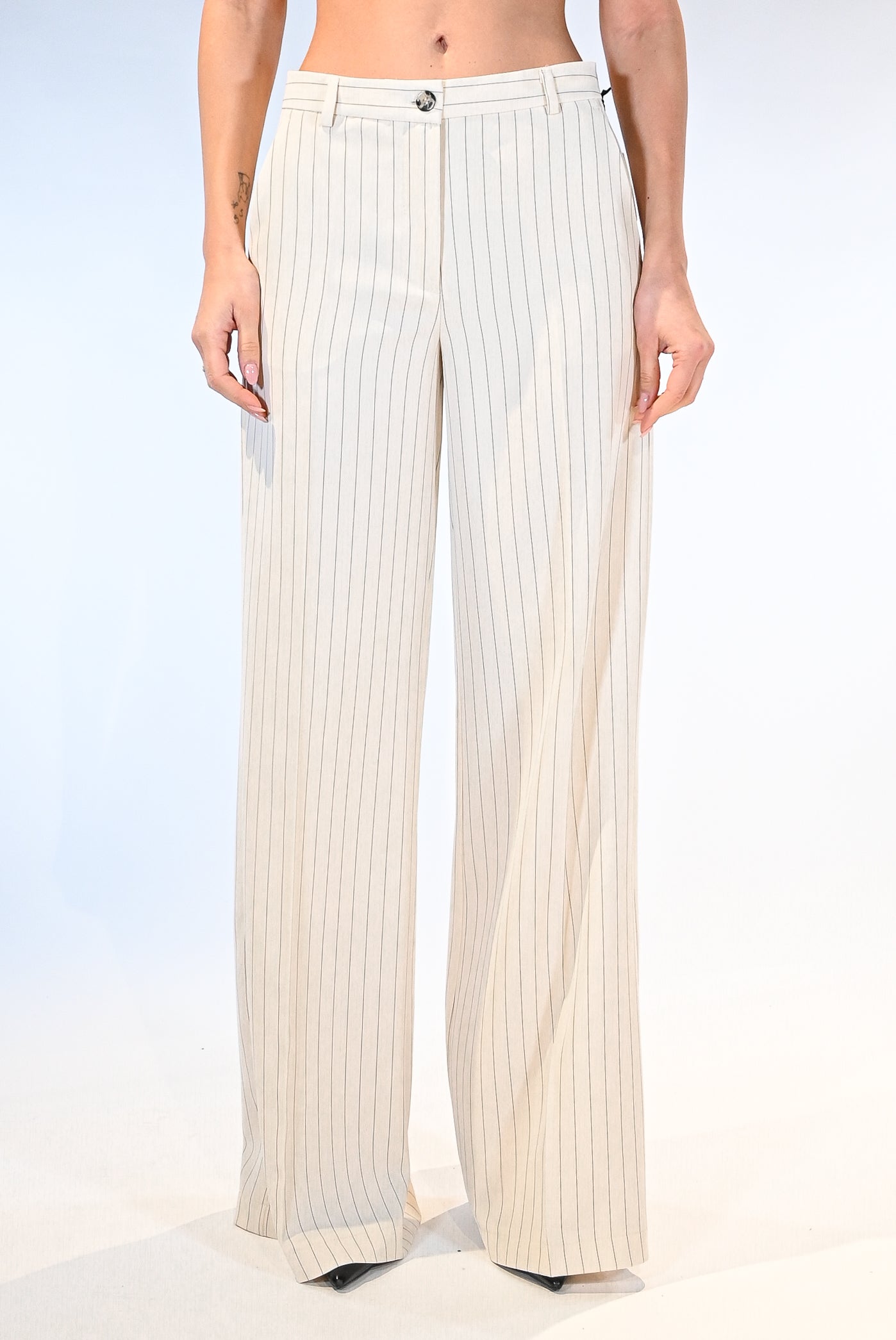 Pantalone gessato bianco - Vicolo