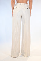 Pantalone gessato bianco - Vicolo