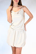 Gonna a palloncino gessata - Vicolo