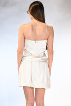 Gonna a palloncino gessata - Vicolo