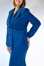 Giacca doppio petto blu petrolio - Rinascimento