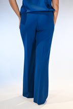 Pantalone a palazzo blu petrolio - Rinascimento