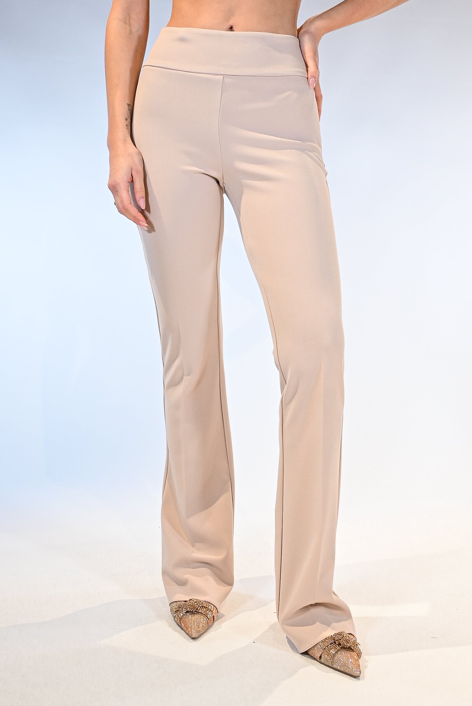 Pantalone a Sigaretta Sartoriale – Beige Sabbia - Rinascimento