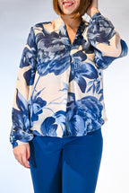 Blusa a manica lunga con stampa floreale - Rinascimento