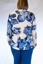 Blusa a manica lunga con stampa floreale - Rinascimento