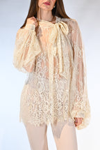 Camicia  in Pizzo avorio - Vicolo