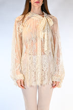 Camicia  in Pizzo avorio - Vicolo