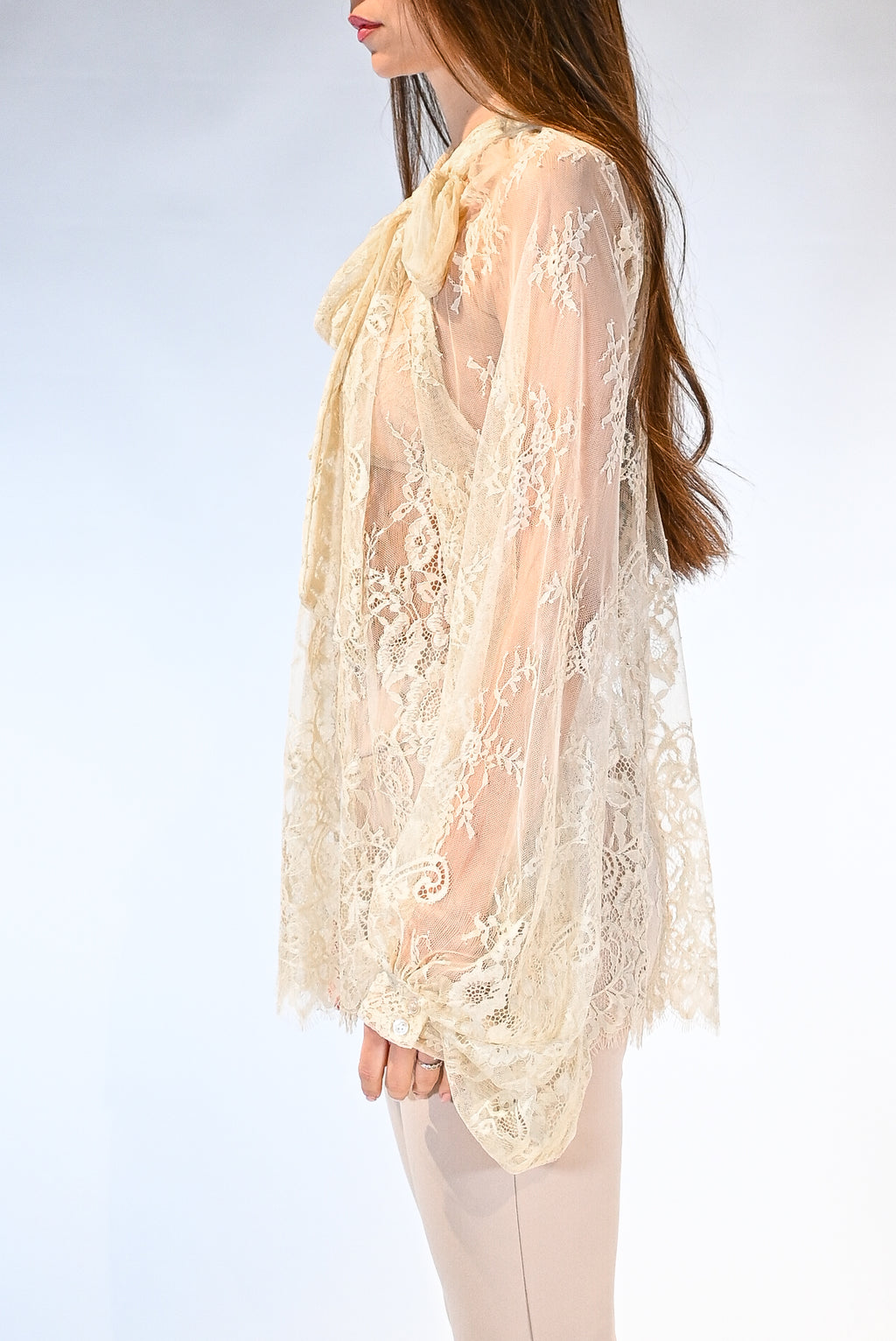 Camicia  in Pizzo avorio - Vicolo