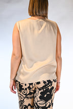Canotta a girocollo beige - Persona