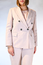 Blazer doppiopetto rosa cipria - Persona