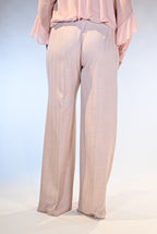 Pantalone a palazzo rosa cipria  - Persona